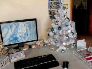 Christmas tree office