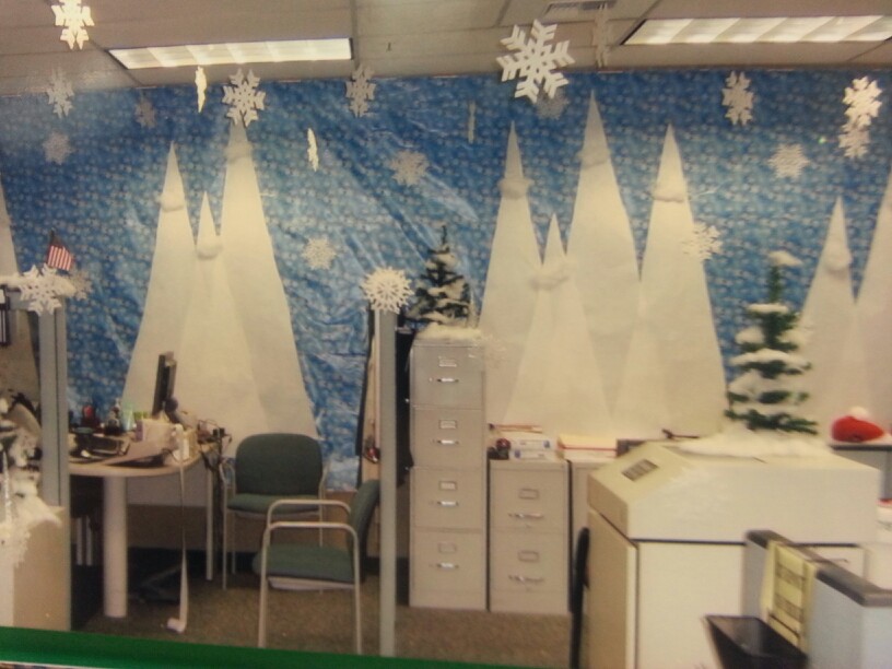 winter wonderland office decorations